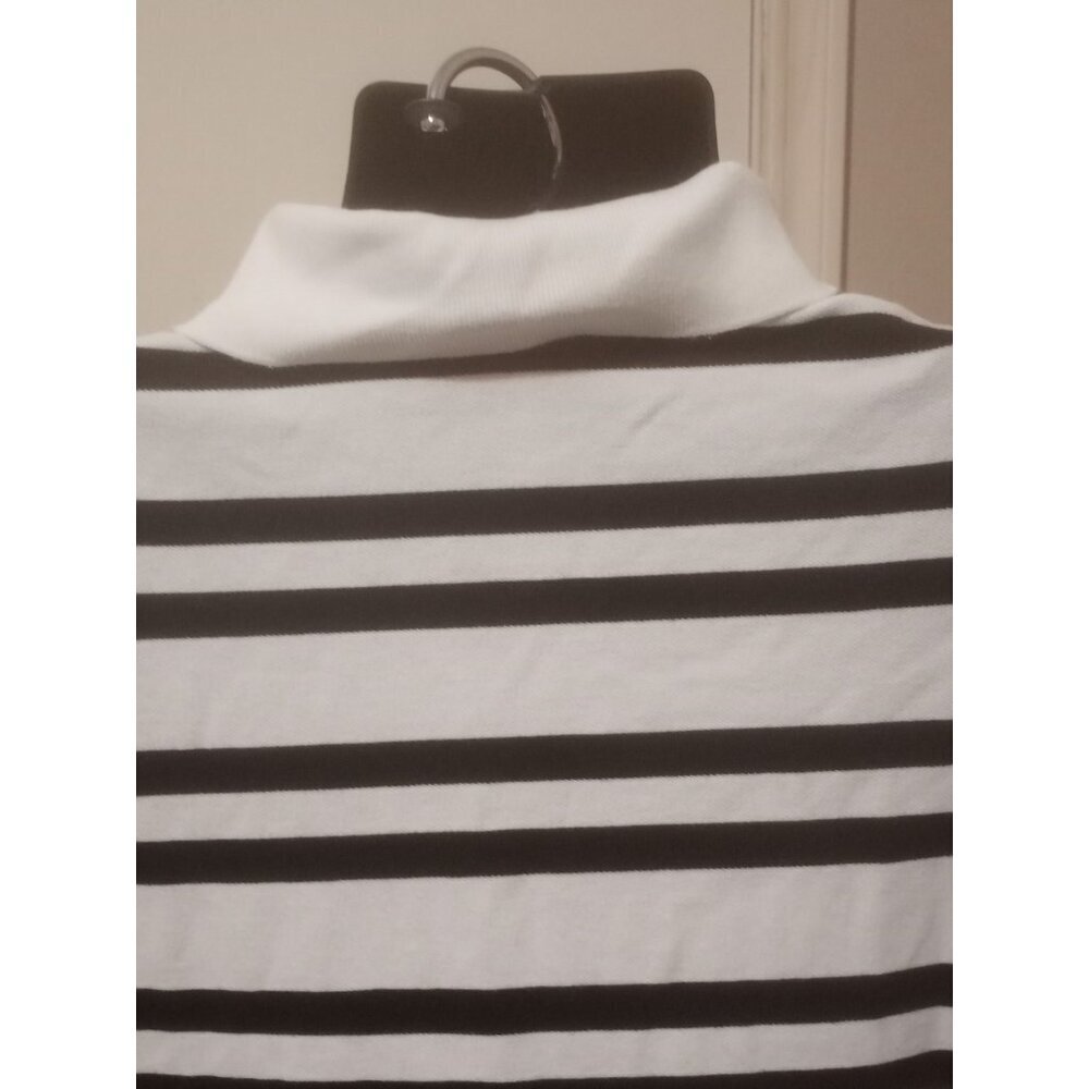 Ralph Lauren Polo Shirt Mens 3XB Big Black White Stripe Pony Logo Short Sleeve - Picture 9 of 13